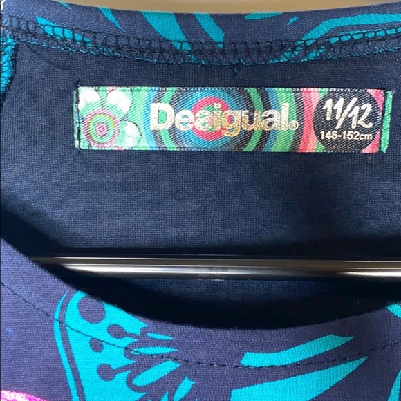 Desigual Girls Long Sleeve Dress Size 11/12 - Picture 4 of 6